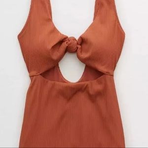 Aerie rust one piece swimsuit